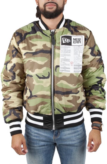 NEW YORK GIANTS X ALPHA X NEW ERA MA-1 BOMBER JACKET on Sale