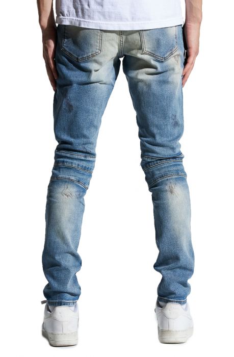 crysp denim joggers