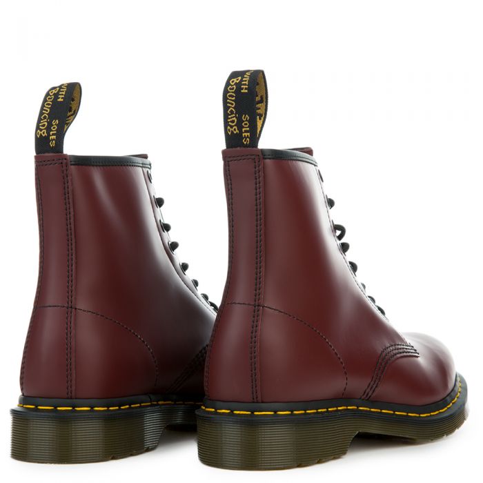 DR. MARTENS 1460 Nappa Leather Men's Cherry Red Boots R11822600 - Karmaloop