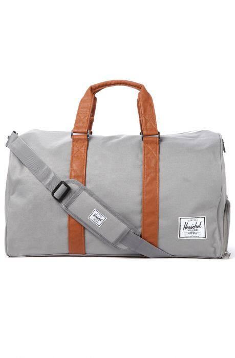 The Novel Duffle Bag in Grey & Tan