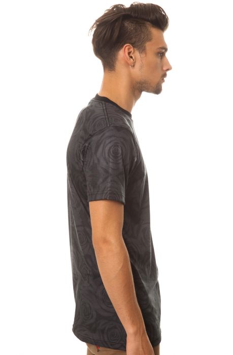 The Rose Pocket Tee in Black Black