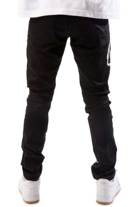 black graffiti jeans