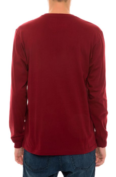 The Expedition LS Tee in Maroon