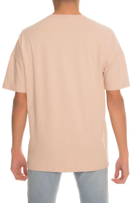 The Drop Shoulder Box Fit French Terry Tee in Mocha