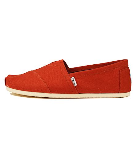 Toms for Men: Classic Picante Red Canvas