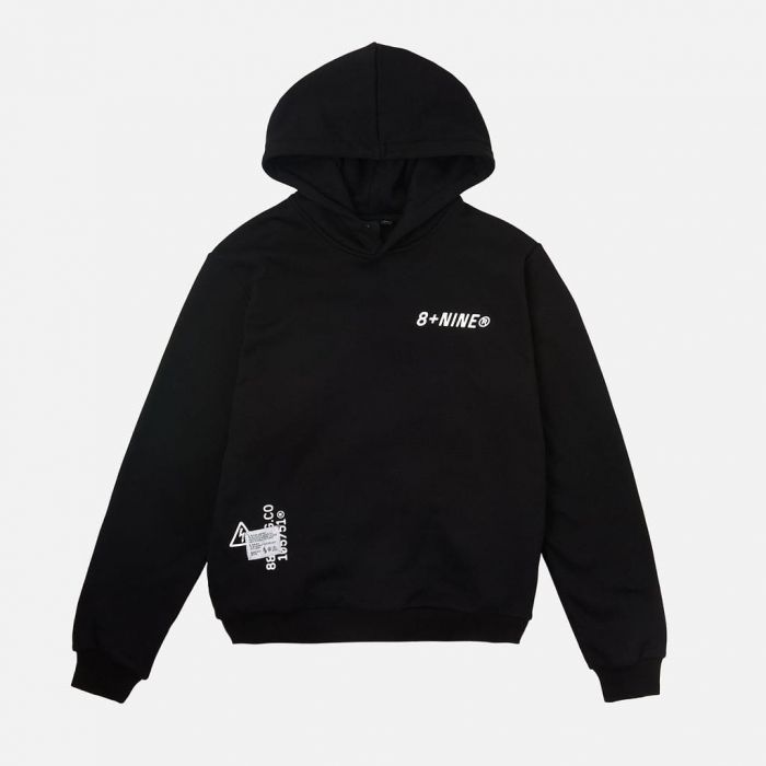 8&9 MFG CO Destroy Hooded Sweatshirt Black HSDESBLK - Karmaloop