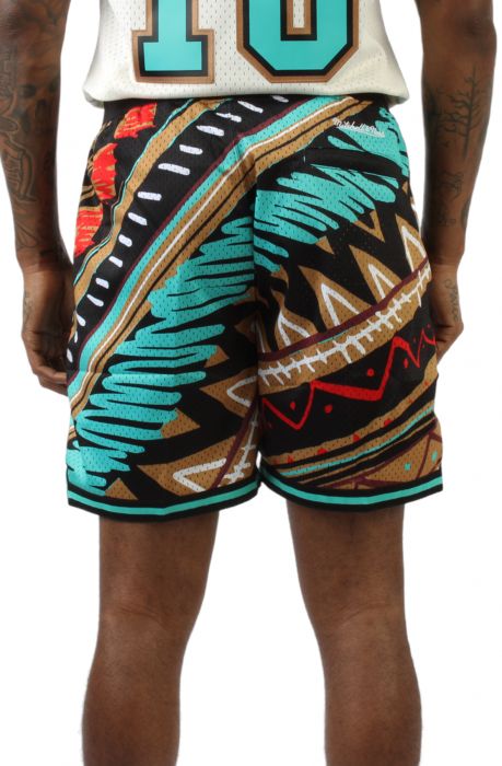 MITCHELL & NESS Game Day Pattern Short Vancouver Grizzlies  PSHR5599-VGRYYPPPBLCK - Karmaloop
