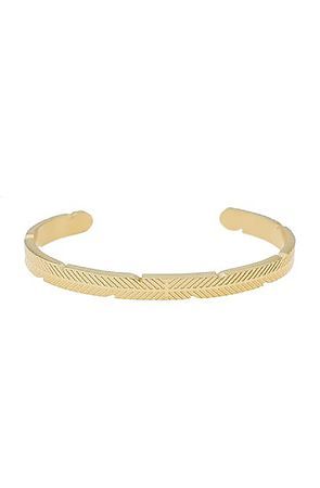The Feather Cuff Bracelet - Gold