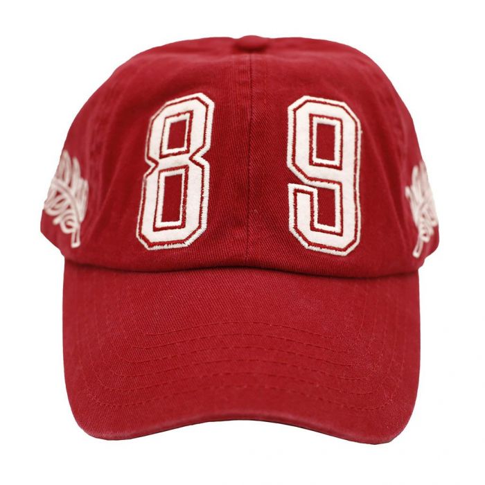 The Spirit Embroidered Polo Hat in Maroon