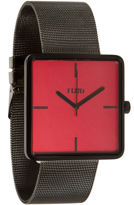 The Haptic Watch in Red & Black