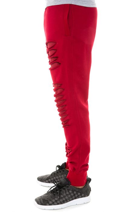 The Ripper Jones Sweatpants in Red
