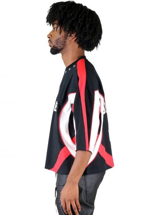 LARITA S/N Jersey 3/4 Sleeve Crop Top Tee