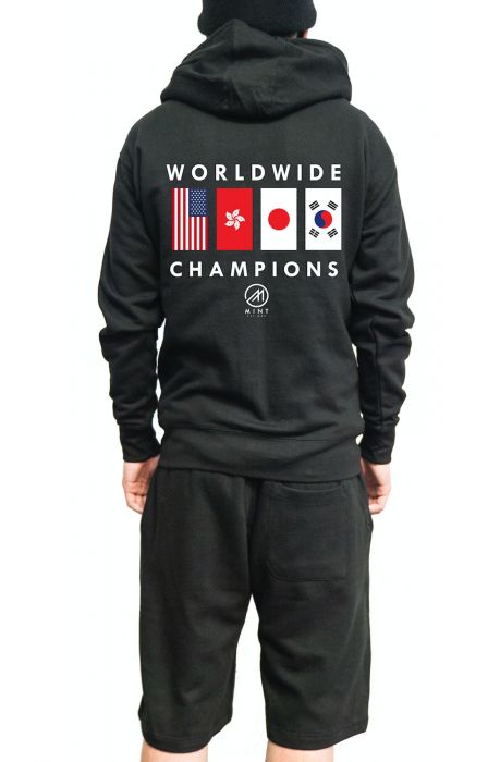 The Mint Flags Sweat Set in Black