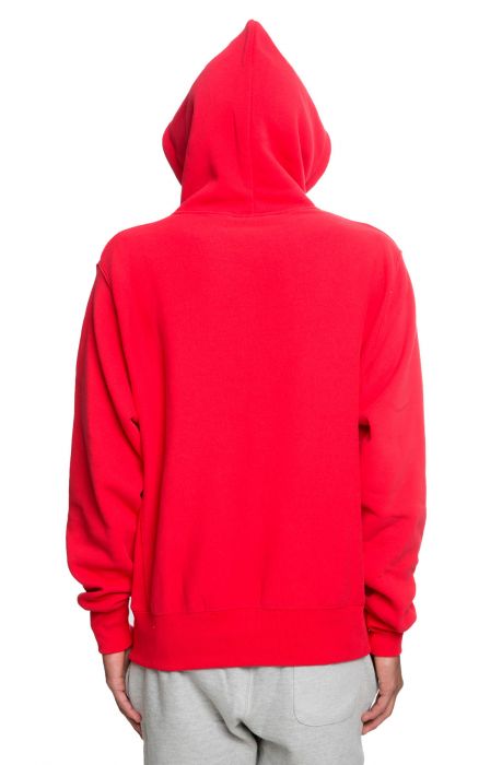 c logo reverse weave hoodie