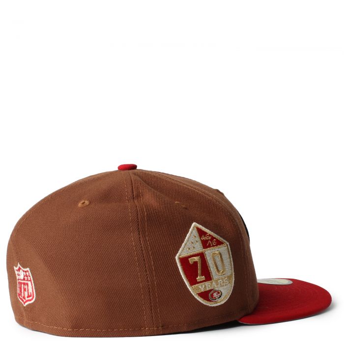 New Era 59FIFTY San Francisco 49ers Harvest Brown Red Fitted Hat