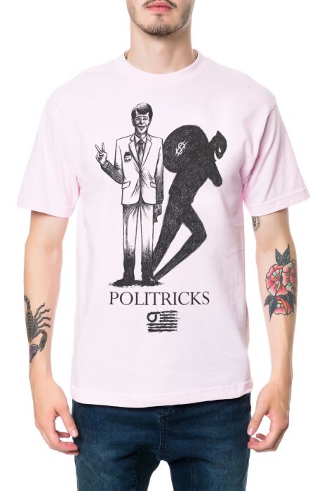 The Politricks Tee in Pink