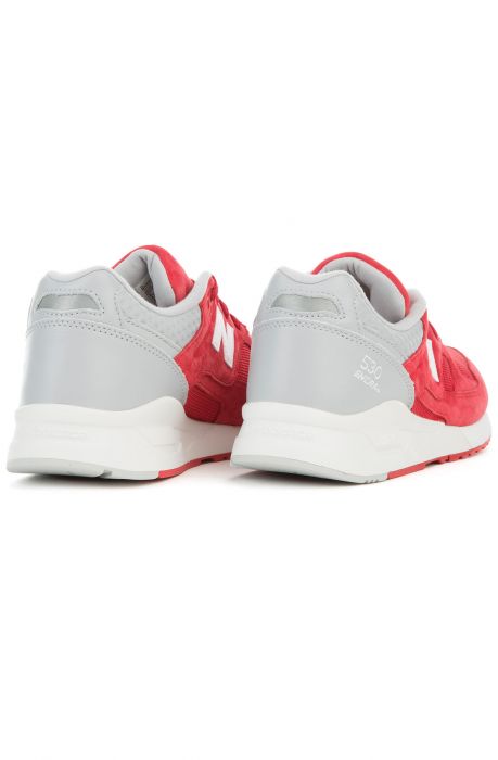 The 530 Sneaker in Red and Grey