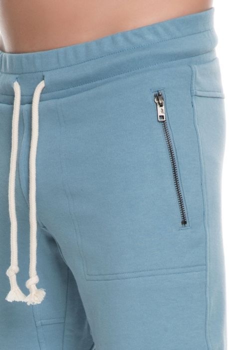The Laurencio Fleece Shorts in Citadel Blue
