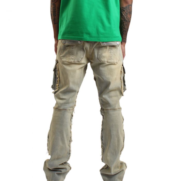 Utility Cargo Stacked Jeans