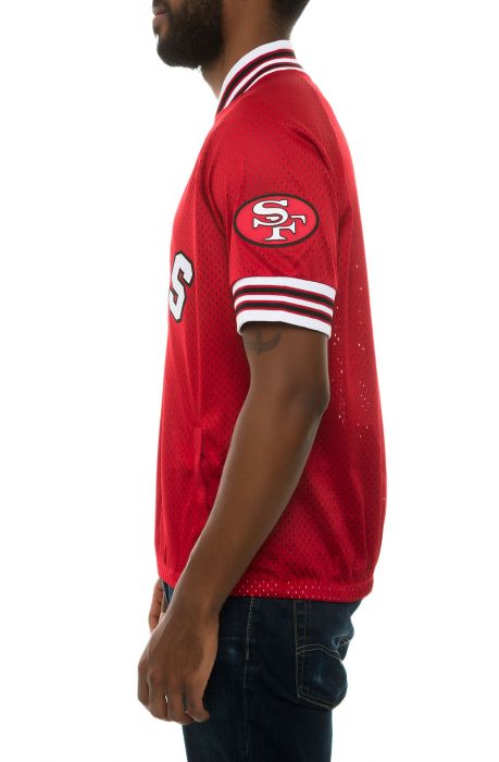 The San Francisco 49ers Zip Mesh Pullover in Red