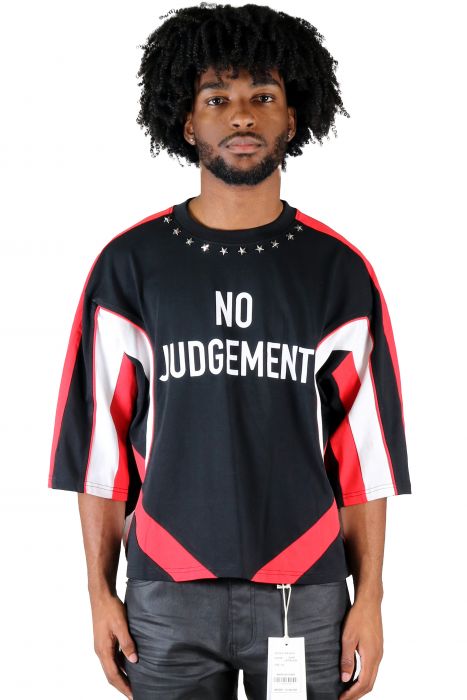 LARITA S/N Jersey 3/4 Sleeve Crop Top Tee