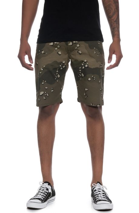 The 5-Pocket Camo Ripstop Shorts in Desert Storm