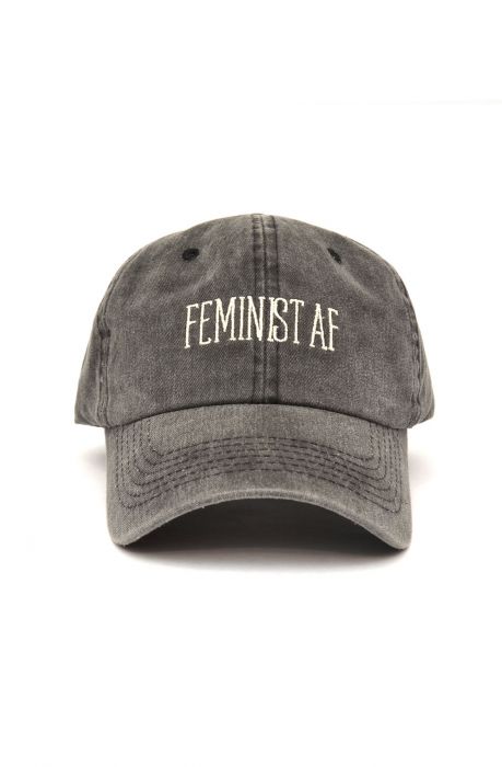 Feminist AF Dad Hat in Charcoal Gray