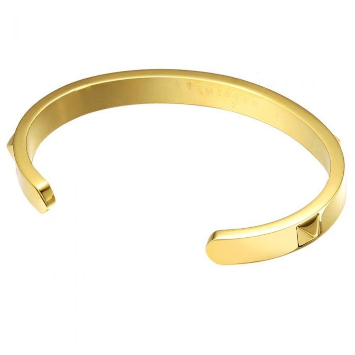 MISTER Stud Cuff Bracelet Gold SKU-GOLD-35 - Karmaloop