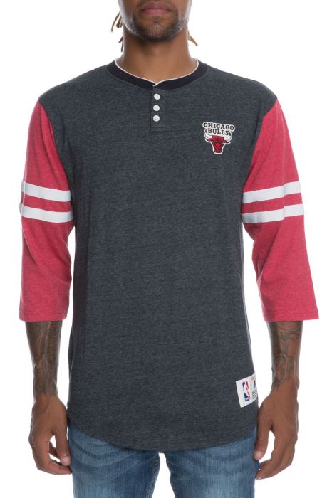 The Chicago Bulls Home Stretch Henley in Black