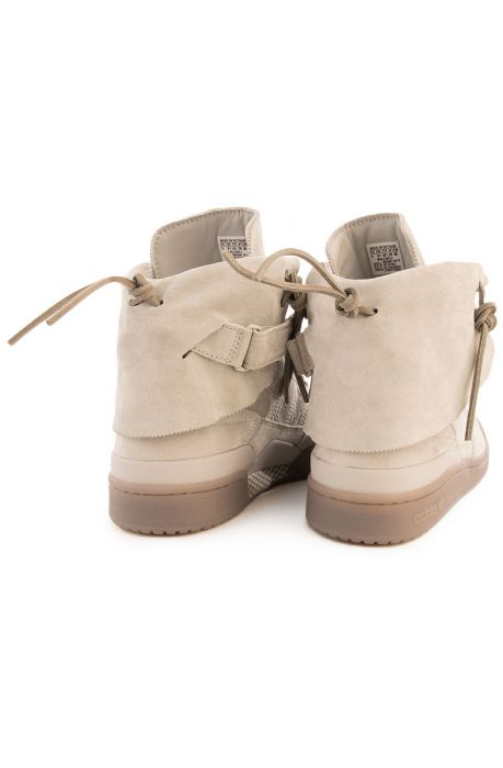 The adidas Forum Hi Moc Sneakers in Stone, Stone, and Clay