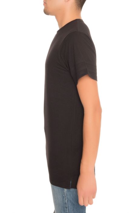 The Madison Elongated Tee in Black