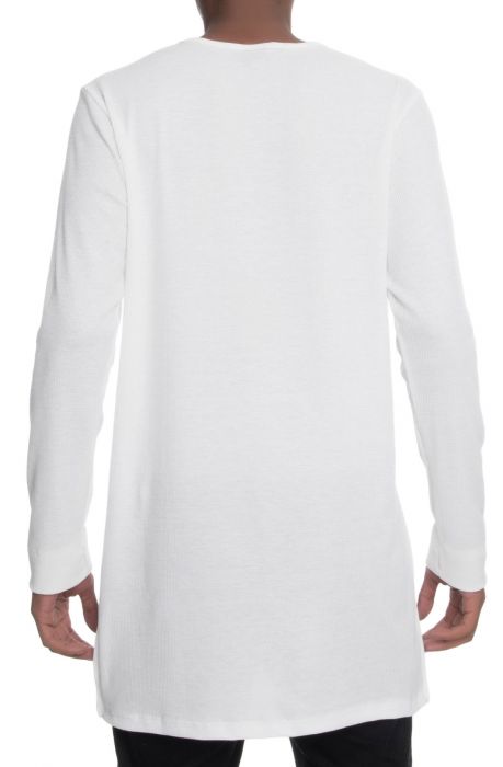 The Packs LS Elongated Thermal Tee in Cream