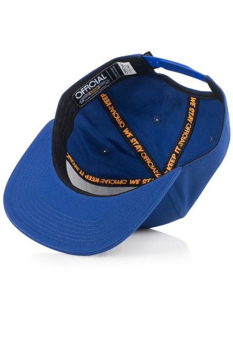 The Cali Color Snapback in Blue