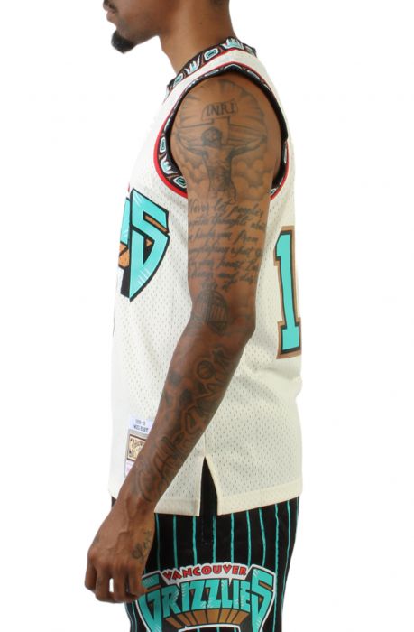 Mitchell & Ness Cream Swingman Shorts Vancouver Grizzlies 1998