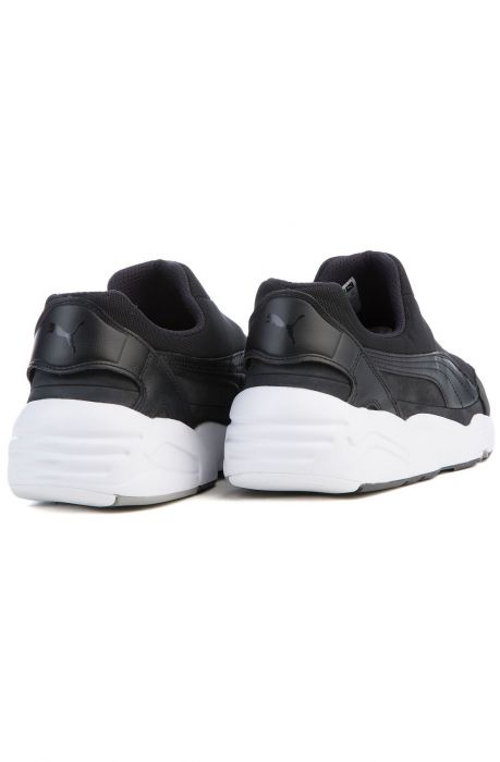 The Puma x Stampd Trinomic Sock NM Sneaker in Black and White