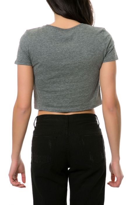 KILL BRAND The Fuck Everything Crop Top in Heather Gray FCKEVERYTHING ...