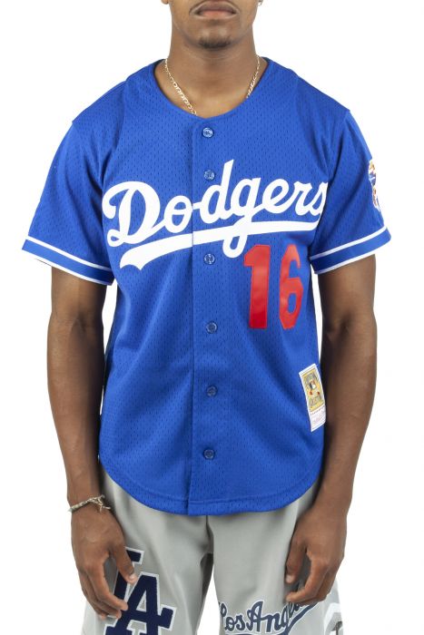 Mitchell & Ness Mens Los Angeles Dodgers Mike Piazza Authentic Jersey, S