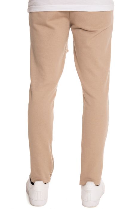 The Paneled Slim Jogger Sweats in Sand