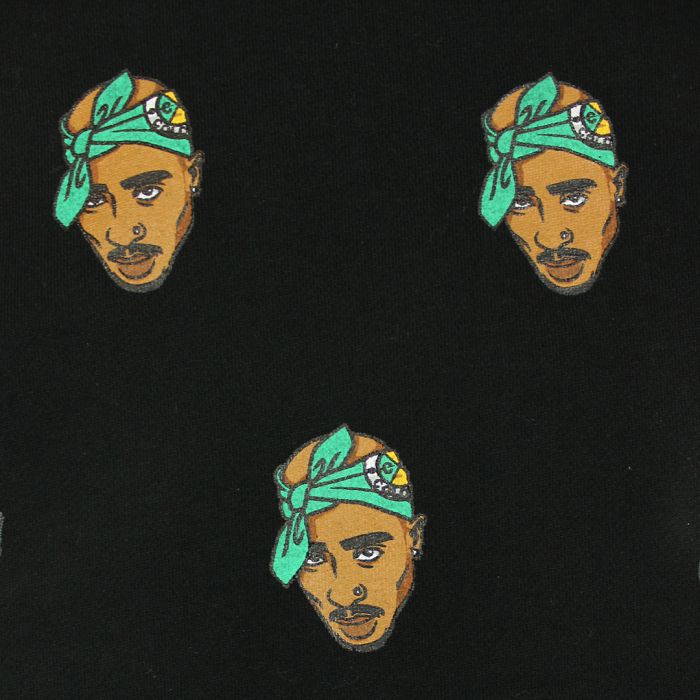 CROSS COLOURS Tupac Allover Hoodie - Black T80211TPA-BLK-BLACK - Karmaloop