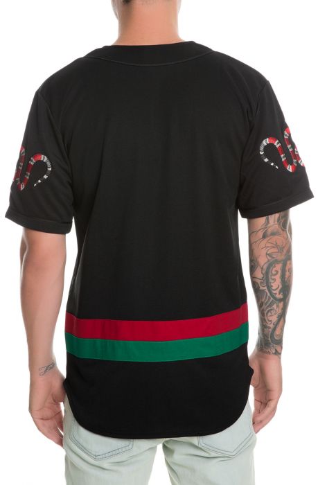 The Serpent Baseball Jersey in Black