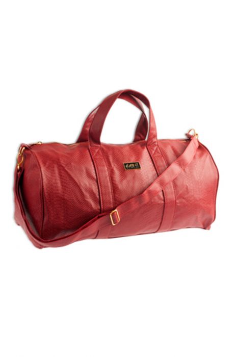 Mint Anaconda Red Duffle Bag