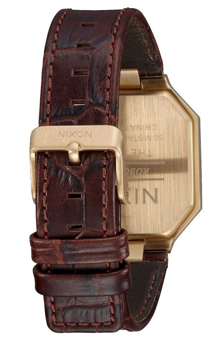 The Re-Run Leather Watch in Brown Croc