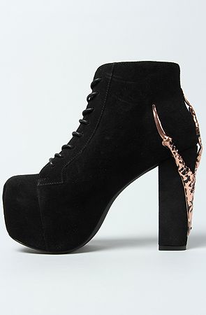 The Lita Claw Shoe in Black Suede