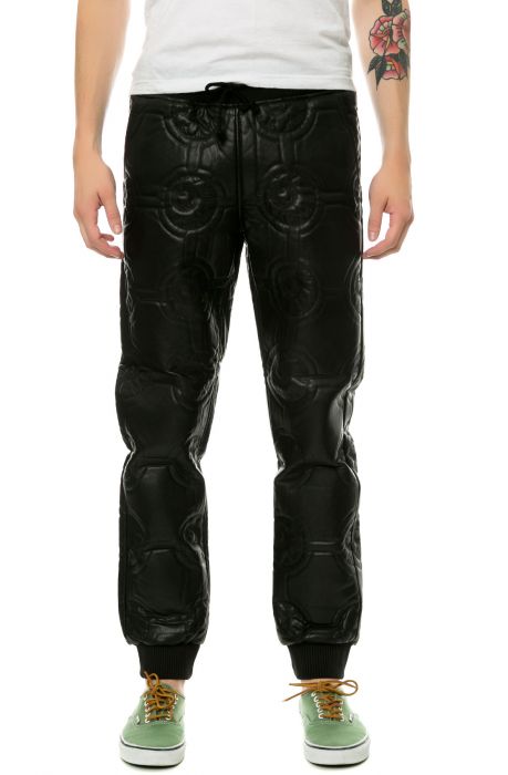 The KW Quilted Jogger Pants in Black