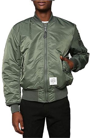 The Prep Coterie MA-1 Lightweight Bomber Jacket in Army Green