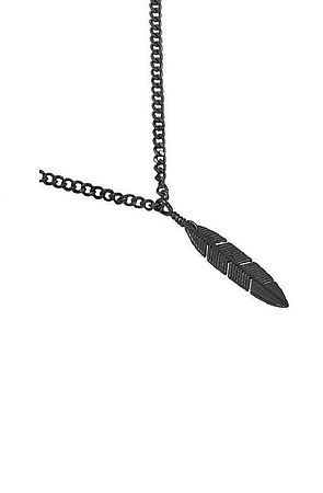 The Feather Necklace - Black