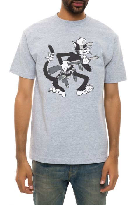 The Cat Named Pablo Tee in Heather Grey