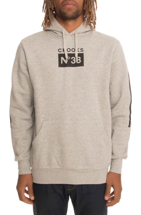 The Prime No 38 Pullover Hoodie in Heather Gray
