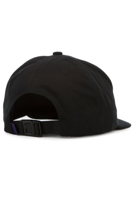 The Lower C Buckleback Unstructured Cap in Black