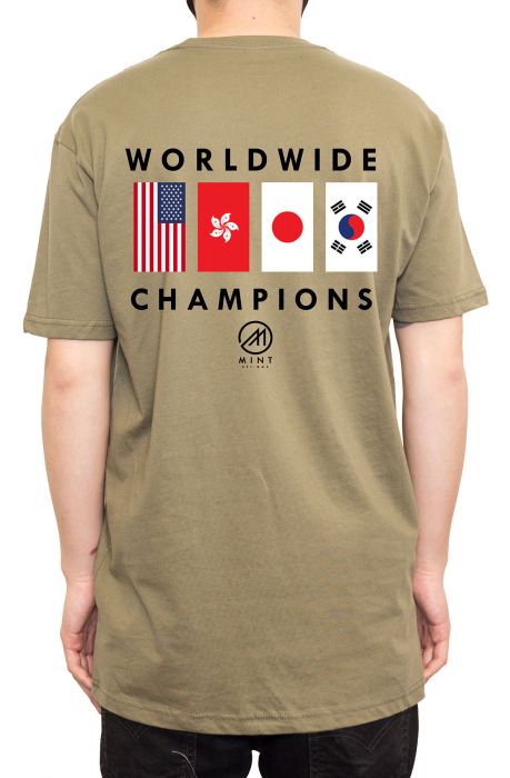 The Mint Flags Tee in Olive